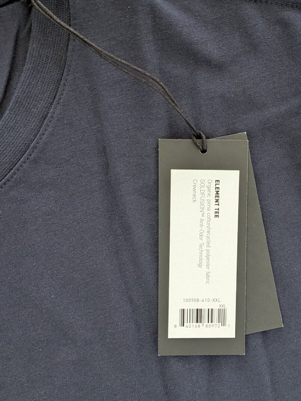NWT Rhone Element Navy XXL Crew Neck GoldFusion Anti-Odor - Picture 5 of 7